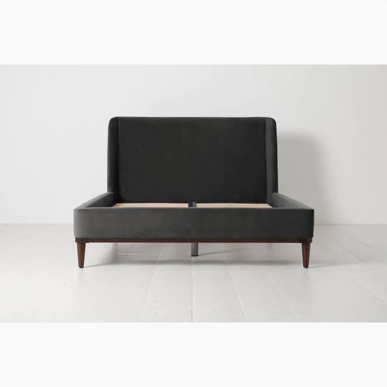 Swyft Bed 02 - Double Size Bed Frame - Velvet Charcoal