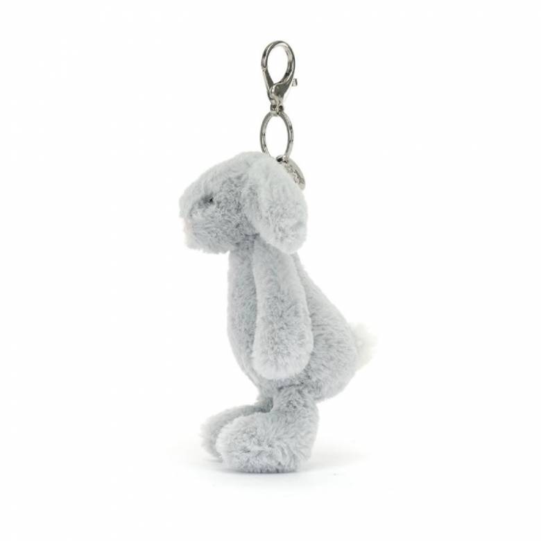 Bashful Bunny In Silver Bag Charm By Jellycat 1+