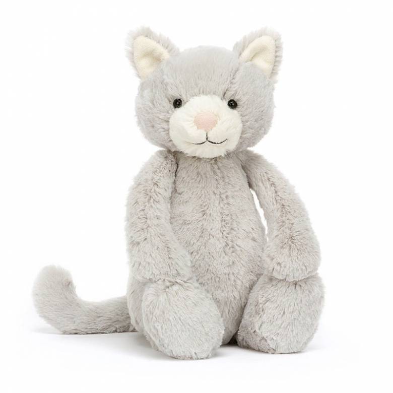 Bashful Grey Kitty Soft Toy In Jellycat 0+
