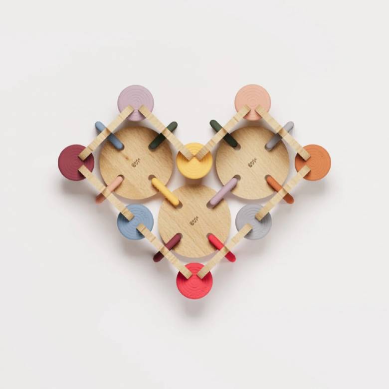 Bavvic Wooden Construction Toy - Starter Set
