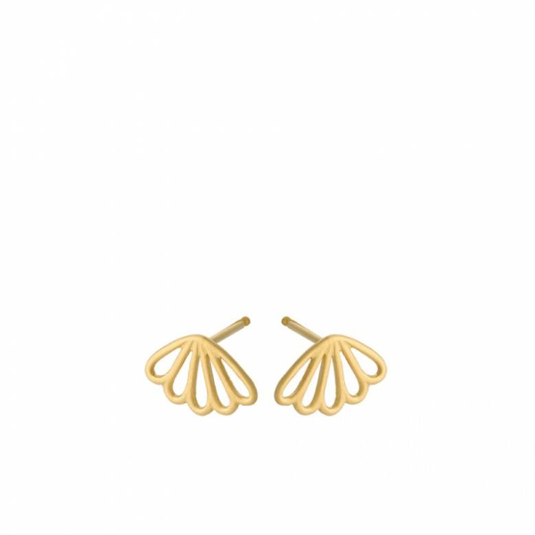 Bellis Stud Earrings In Gold By Pernille Corydon