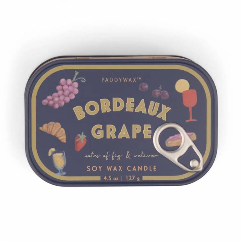 Bistro Candle In A Tin - Bordeaux Grape
