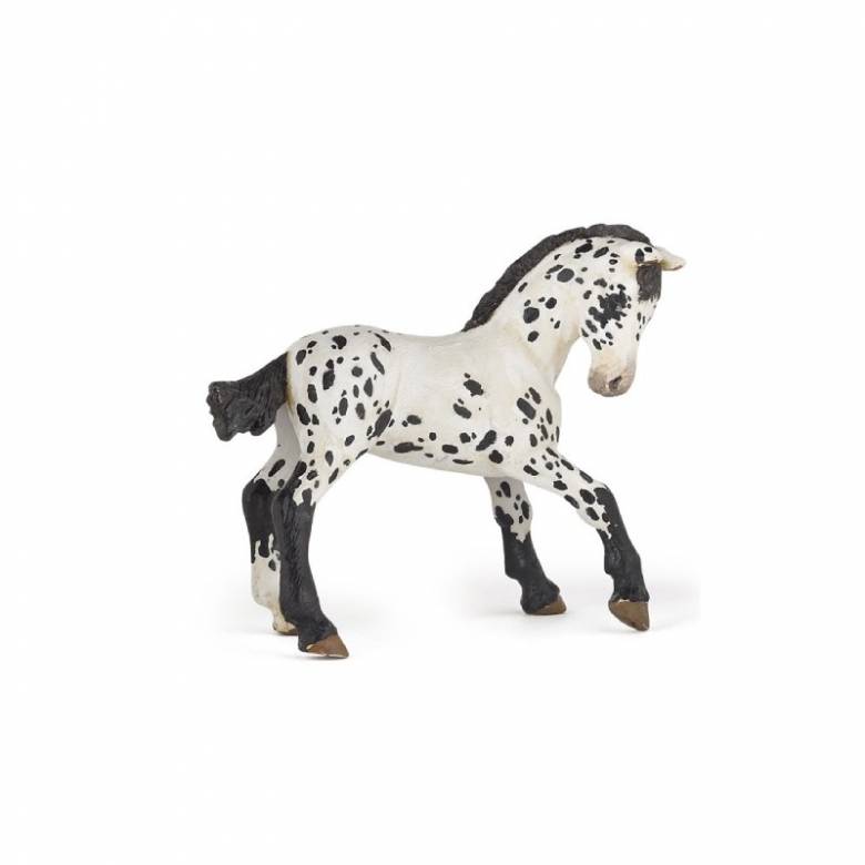 Black Appaloosa Horse Foal - Papo Animal Figure