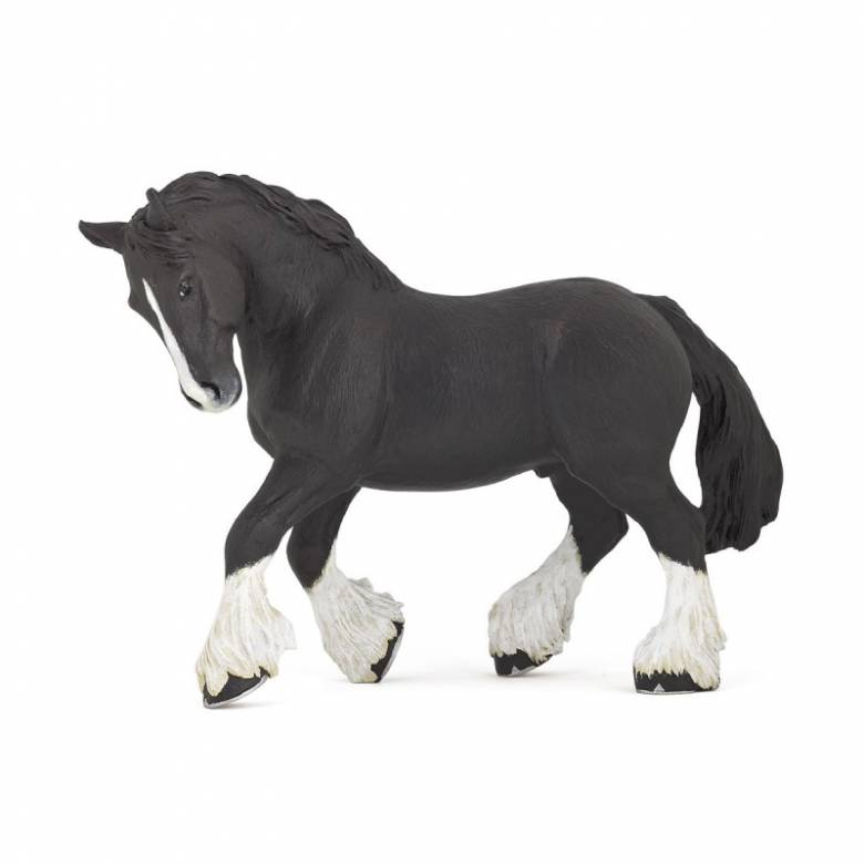 Black Shire Horse - Papo Animal Figure