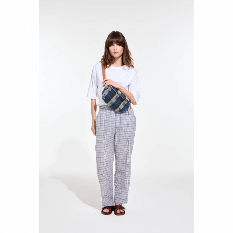 Blue Chiara Pina Crossbody Bag