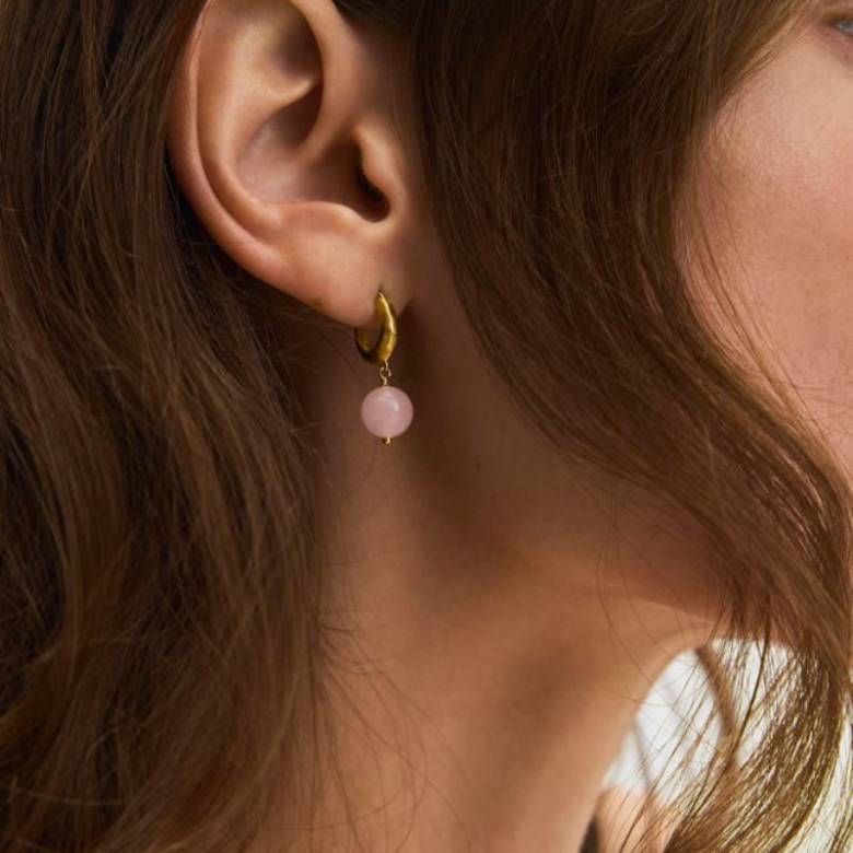 Blush Earrings In Gold By Pernille Corydon