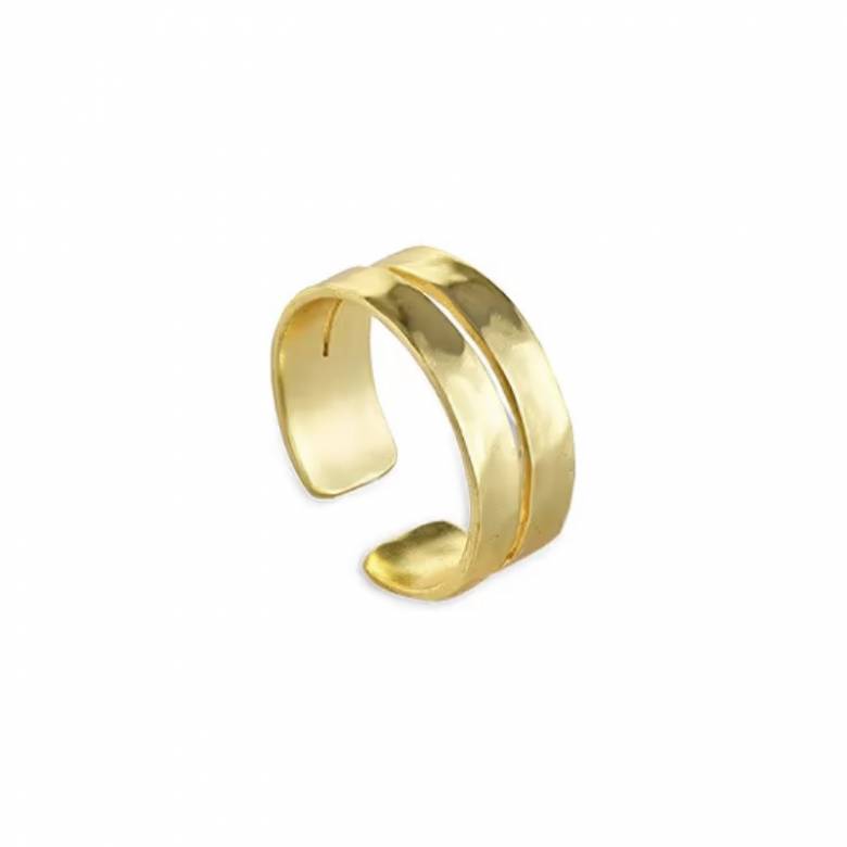 Bolari Double Band Ring In Gold
