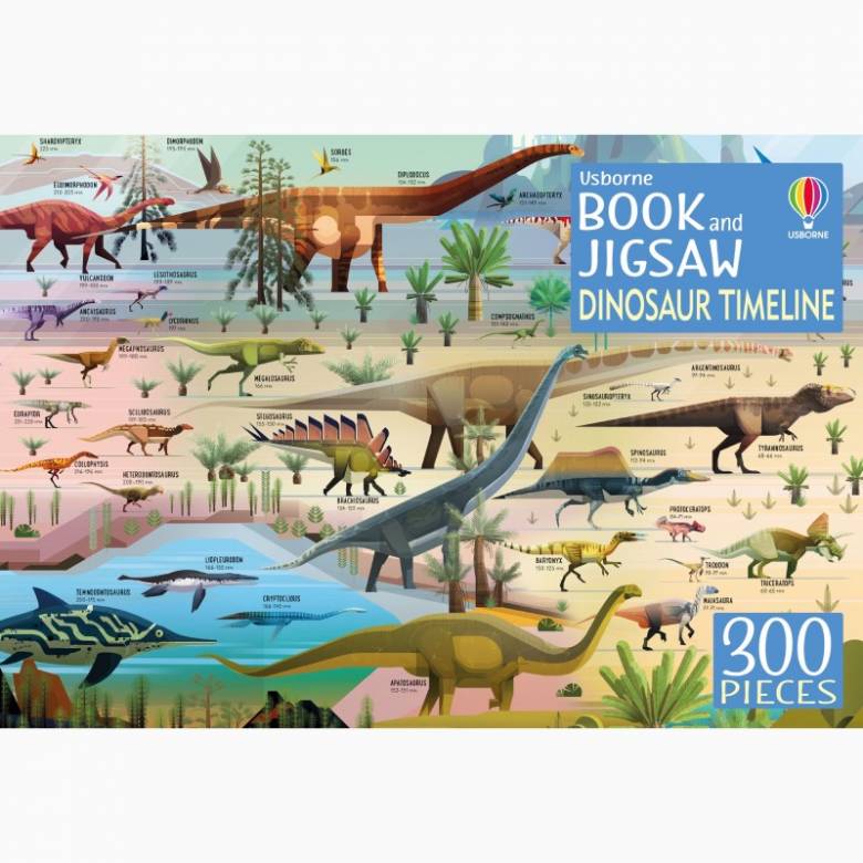 Book And Jigsaw: Dinosaur Timeline