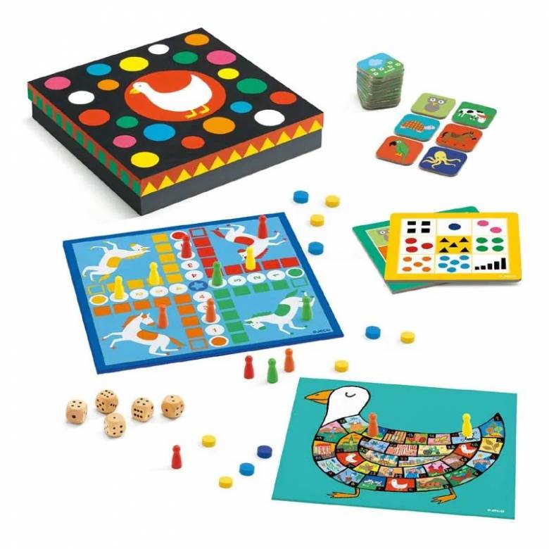Box of 12 Classic Games by Djeco 4+