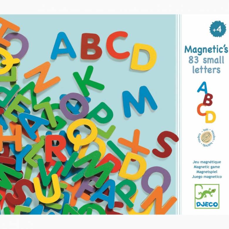 Box Of 83 Magnetic Upper Case Letters By Djeco 4+