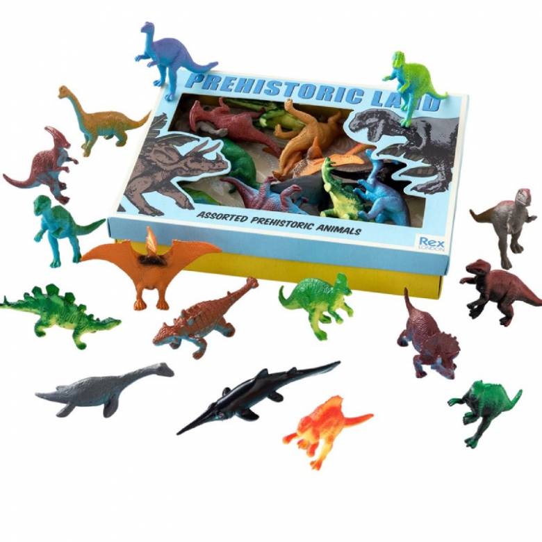 Box Of Assorted Small Dinosaur Figures 3+
