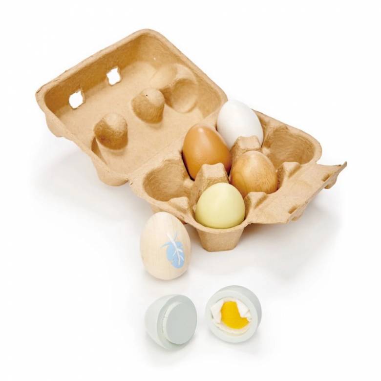 Box Of Wooden Eggs 3+