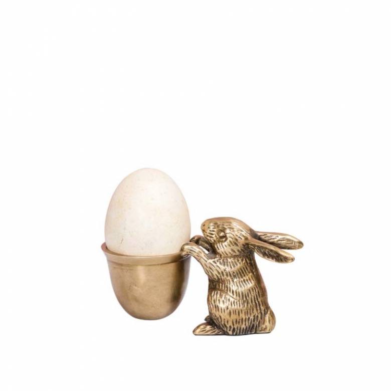 Brass Rabbit Eggcup