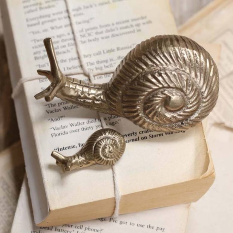 Brass Snail Paperweight