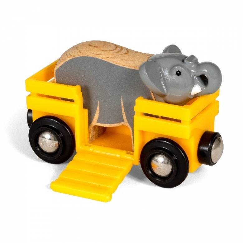 Elephant & Wagon BRIO Wooden Railway Age 3+