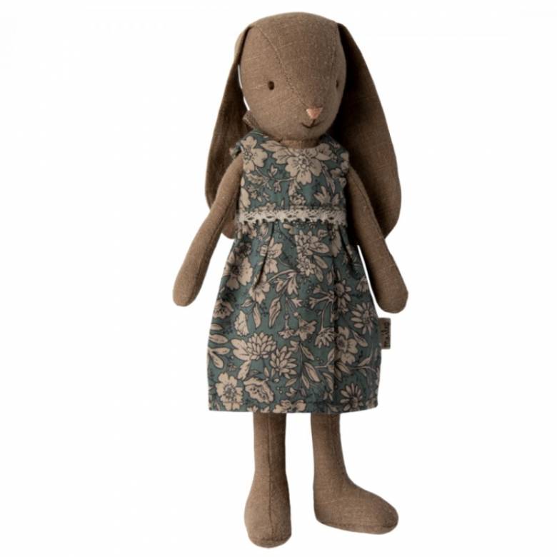Brown Bunny In Dress Soft Toy By Maileg 3+