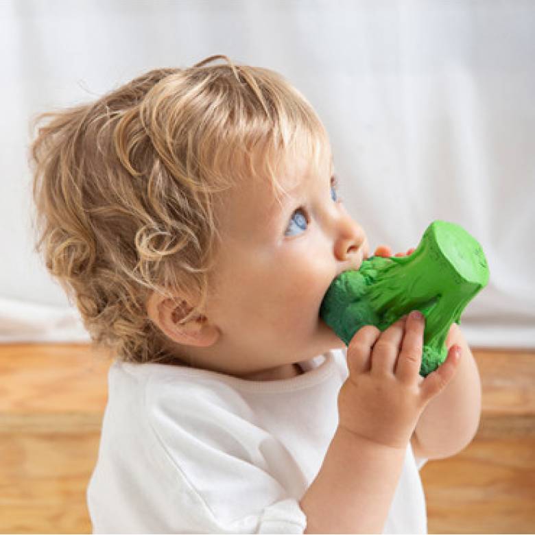 Brucy The Broccoli - Natural Rubber Teething Toy 0+