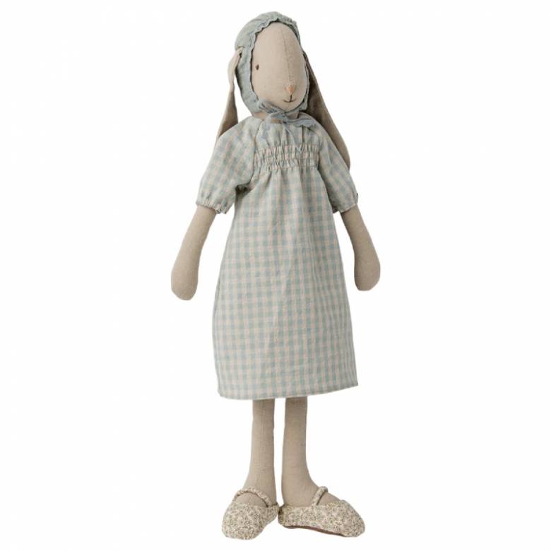 Bunny In Checked Dress & Hat Soft Toy By Maileg 0+