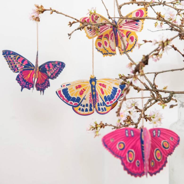 Butterflies - Paper Ornaments Hanging Decorations