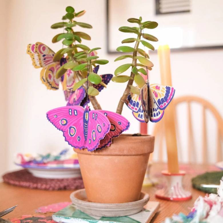 Butterflies - Paper Ornaments Hanging Decorations