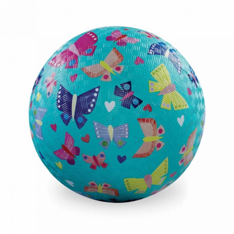 Butterfly Rainbow - Large Rubber Picture Ball 18cm