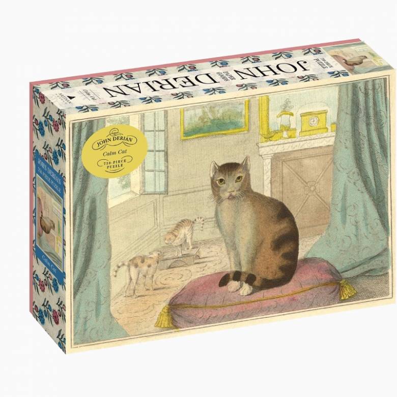 Calm Cat By John Derian - 750 Piece Jigsaw Puzzle