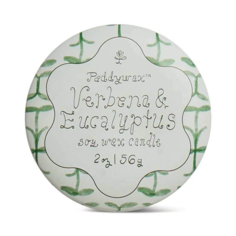 Candle In Round Printed Tin - Verbena & Lemongrass 56g