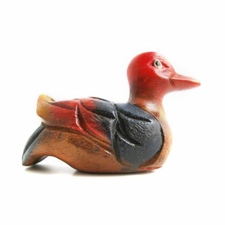 Carved Wooden Duck Sounder Musical Instrument Toy