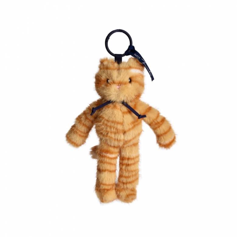 Cat With Ginger Stripes Soft Toy Keyring 3+