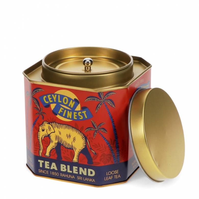 Ceylon Finest Metal Tea Caddy