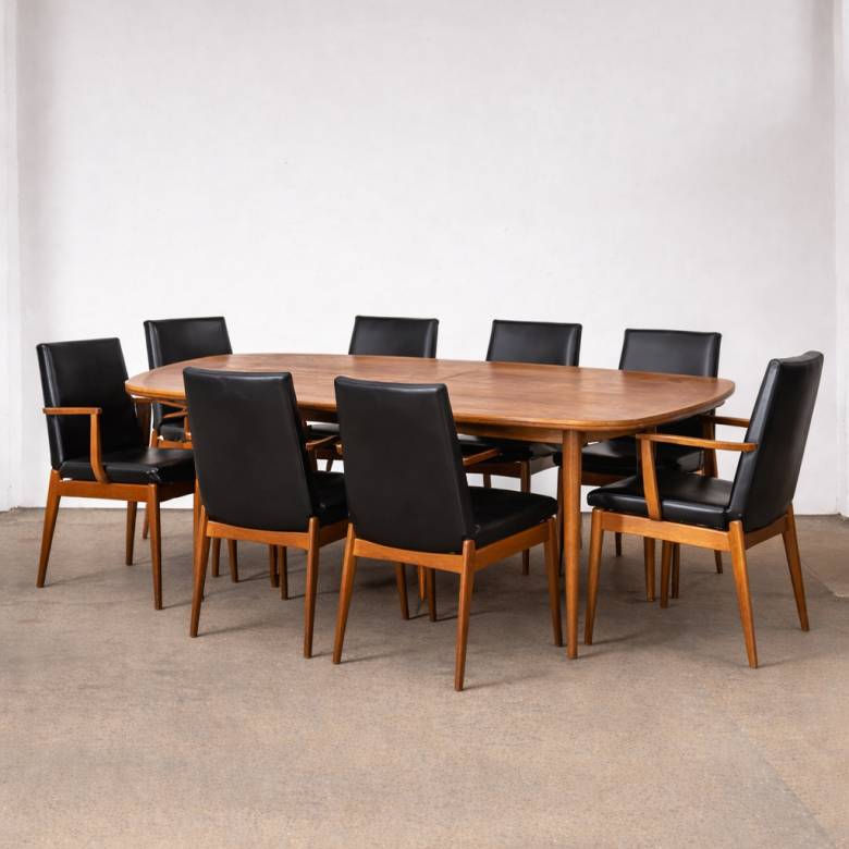 1960s Set Of 8 Hamilton Dining Chairs By Archie Shine