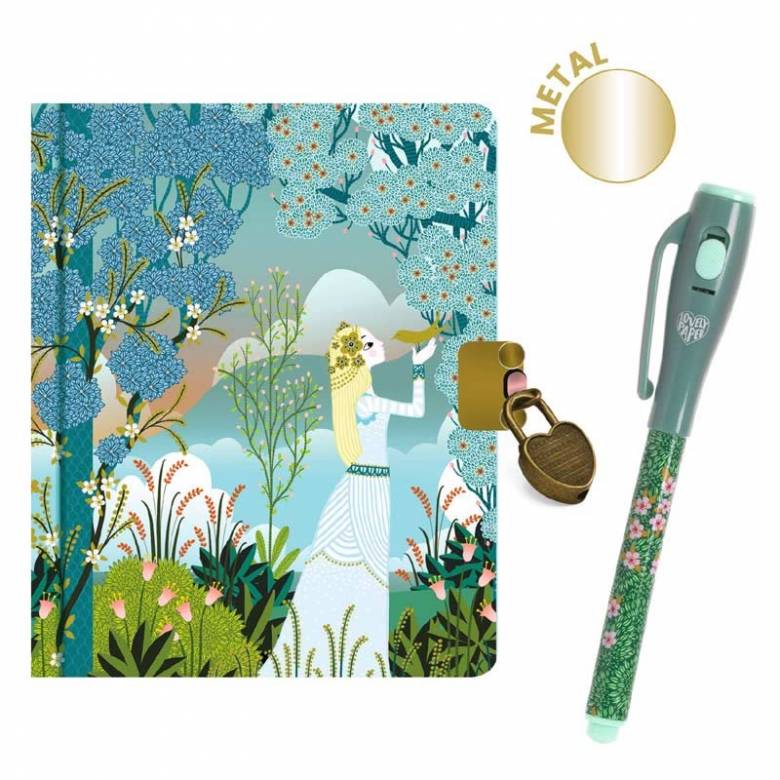Charlotte Secret Lockable Notebook With Magic Pen By Djeco