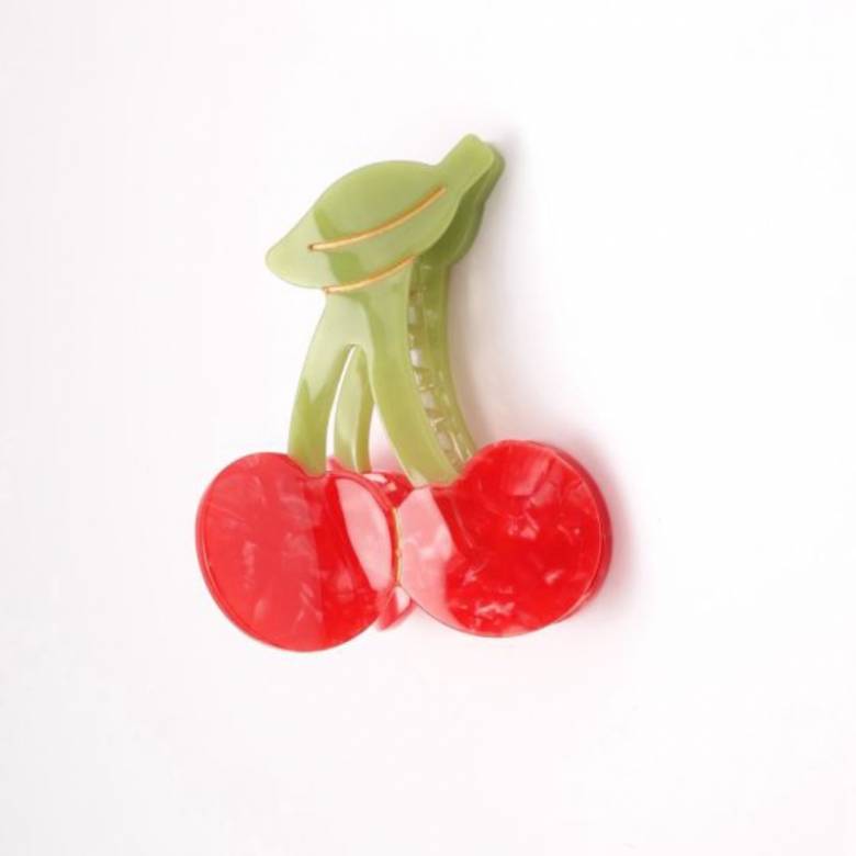 Cherry - Large Single Claw Hair Clip