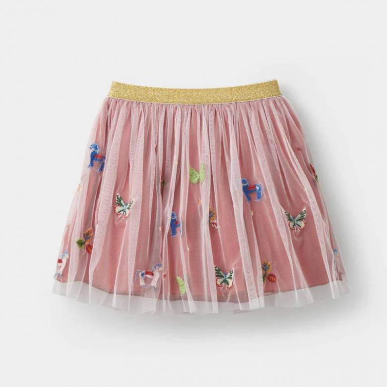 Children's Butterfly & Unicorn Embroidered Skirt 3-5yrs