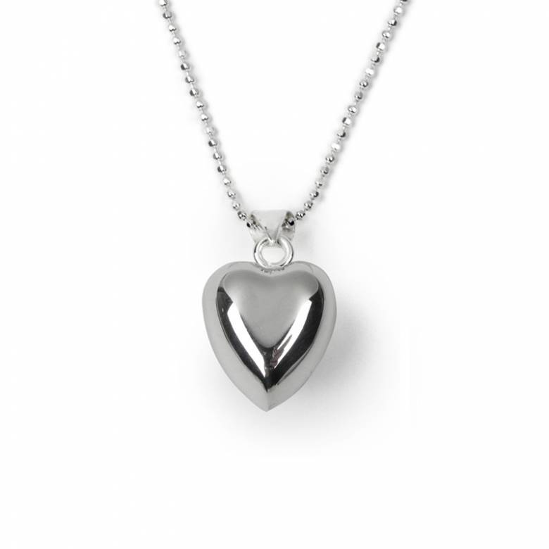 Children's Chiming Heart Necklace - Sterling Silver