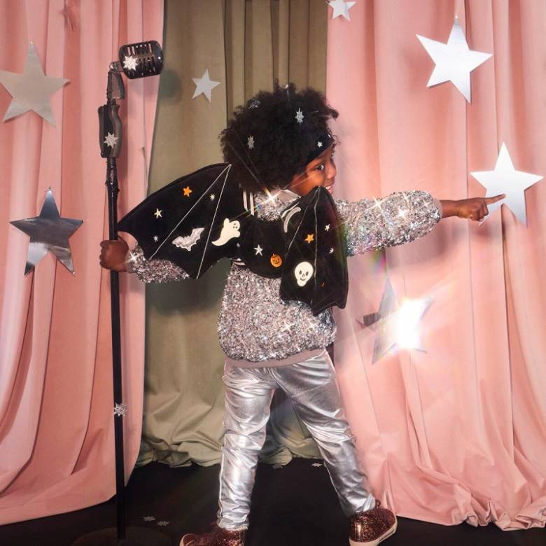 Children's Embroidered Bat Wings Costume 3-6