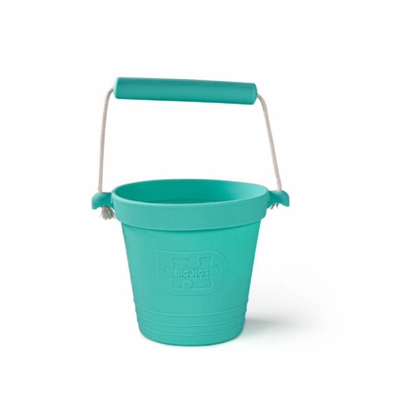Children's Foldable Bucket In Eggshell Green 18m+