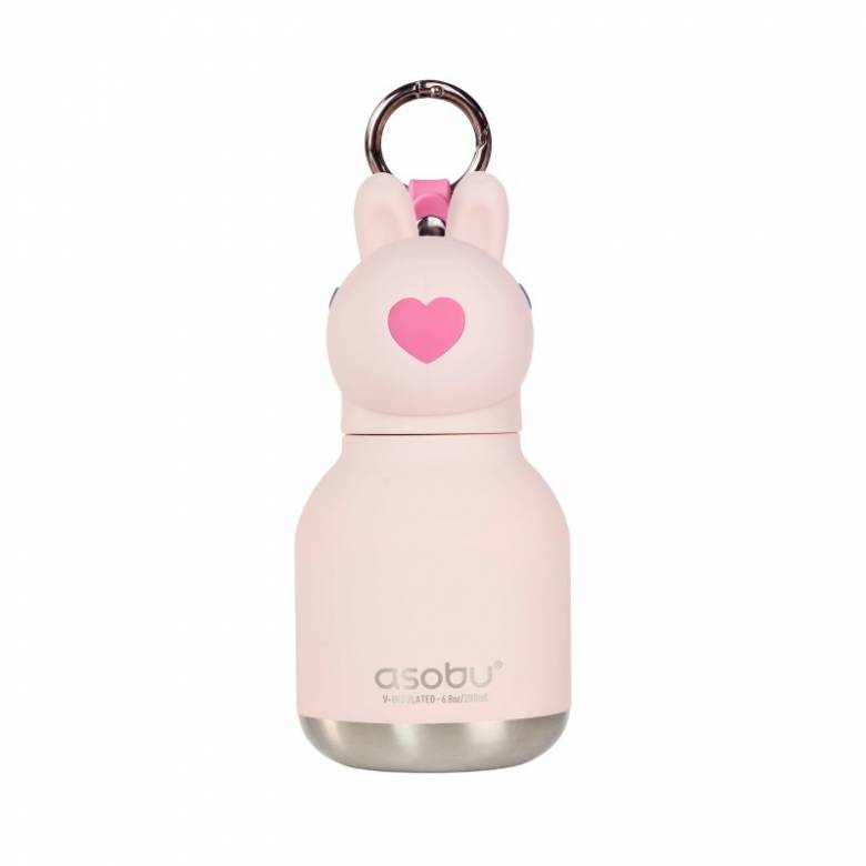 Children's Mini Water Bottle - Pink Bunny Rabbit