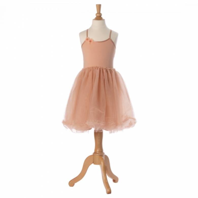 Children's Princess Tulle Dress In Melon By Maileg 2-3yrs