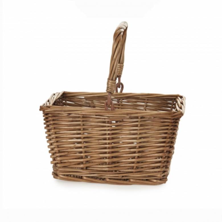Children's Rectangular Wicker Shopping Basket 3+