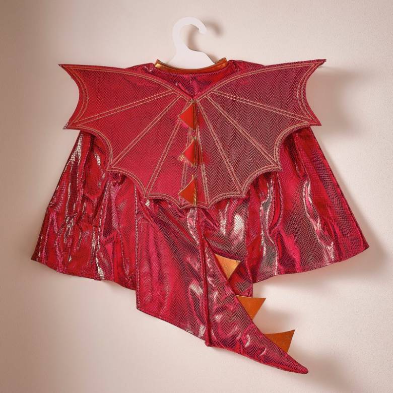 Children's Red Dragon Costume Cape