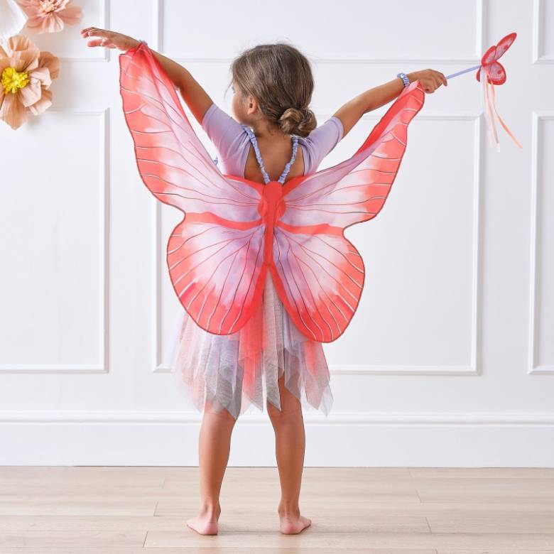 Children's Red & Purple Butterfly Wings