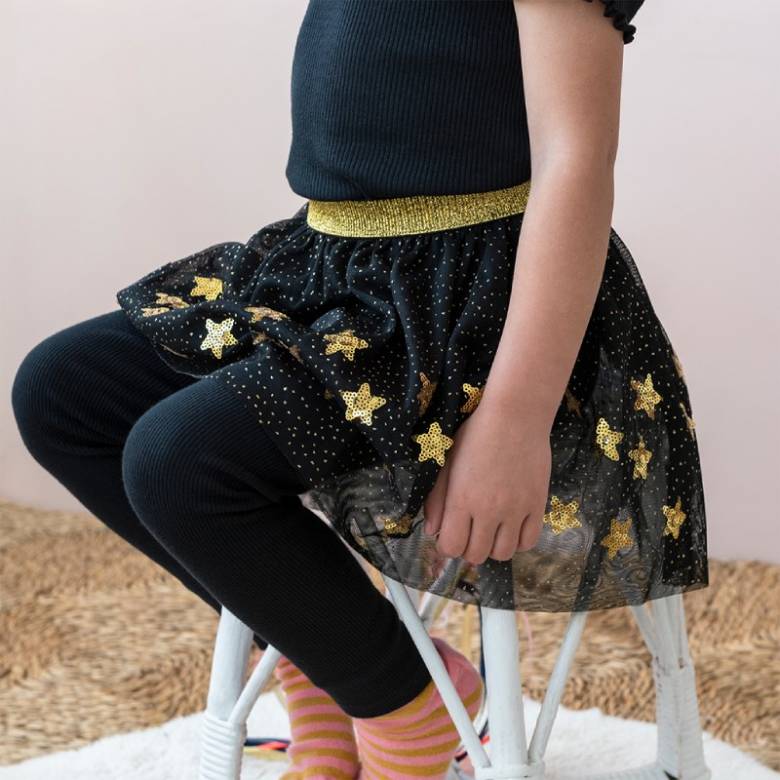 Children's Skirt With Gold Stars