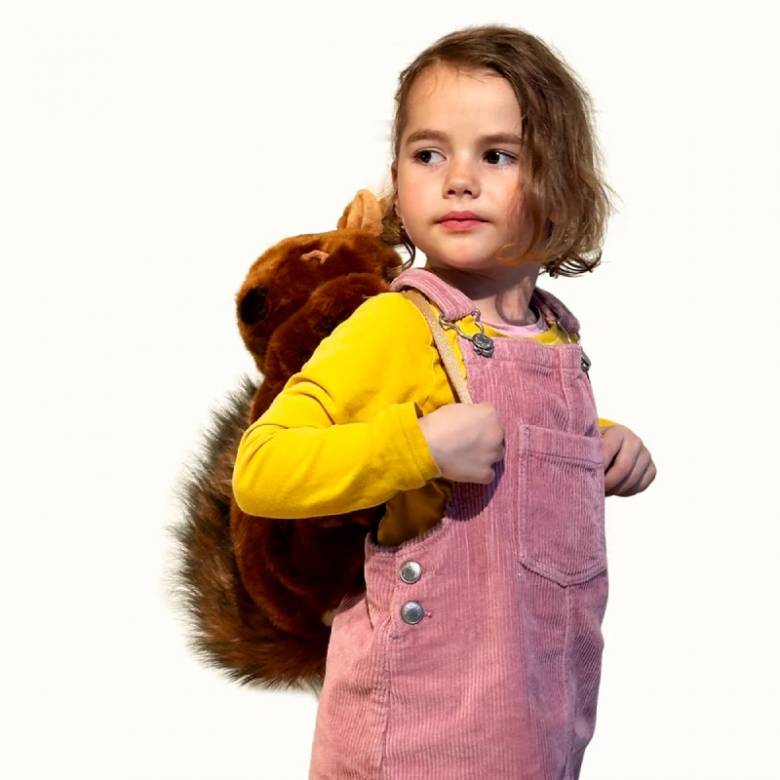 Children's Squirrel Soft Toy Backpack 3+