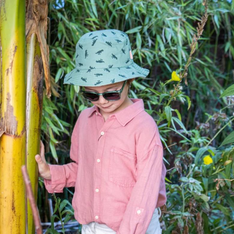 Children's T-Rex Reversible Sun Hat 3-6yrs