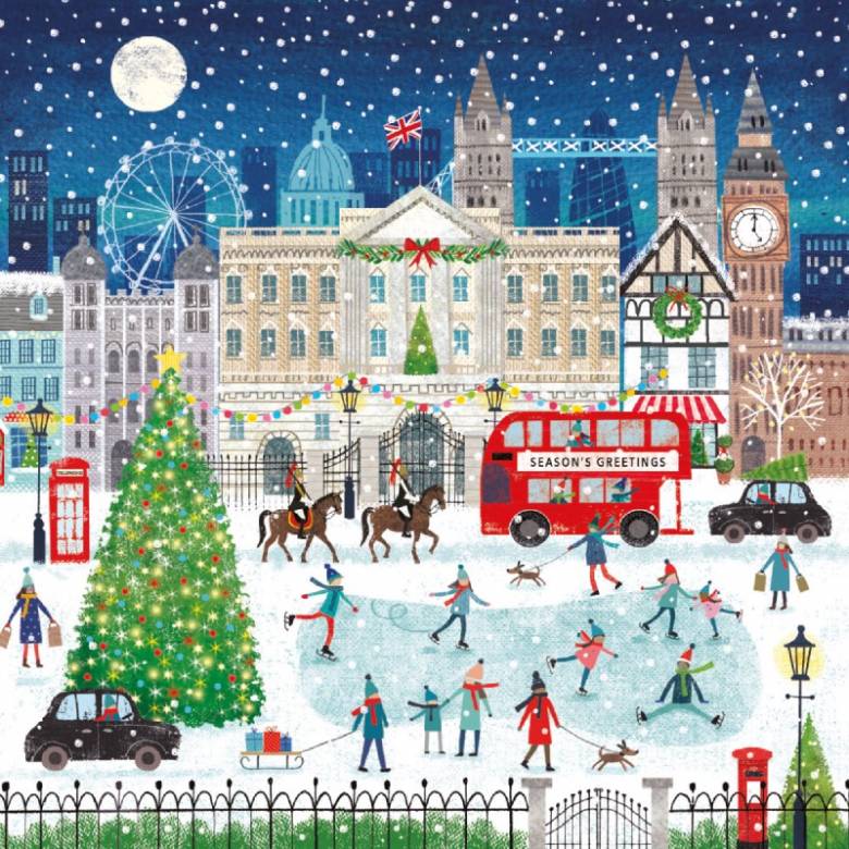 Christmas In London - Pack Of 5 Christmas Cards