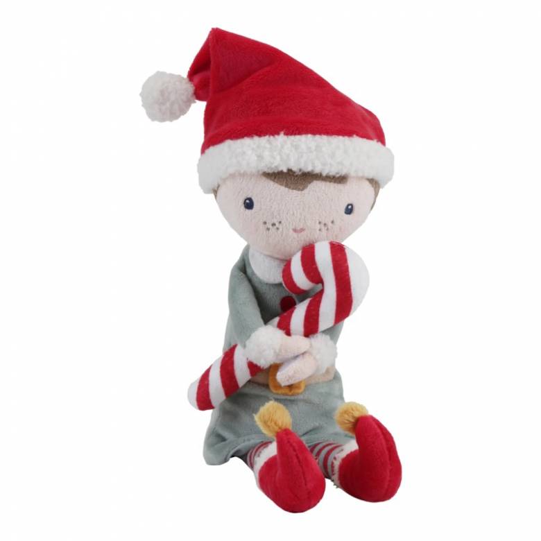 Christmas Jim Cuddle Doll 35cm By Little Dutch 1+