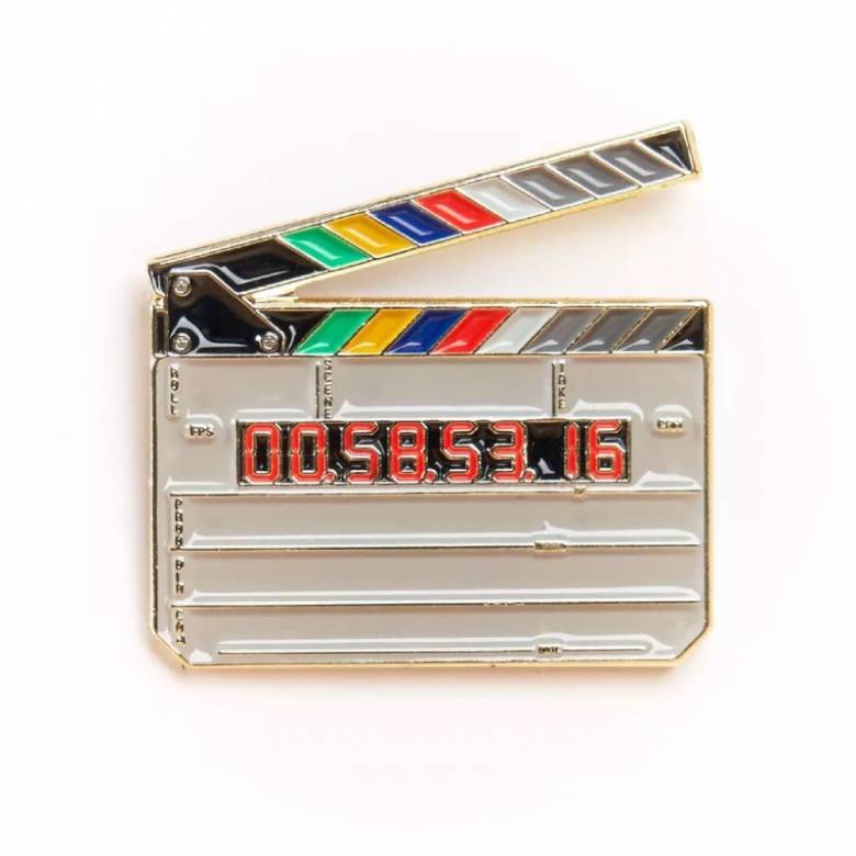 Clapperboard Enamel Badge Pin