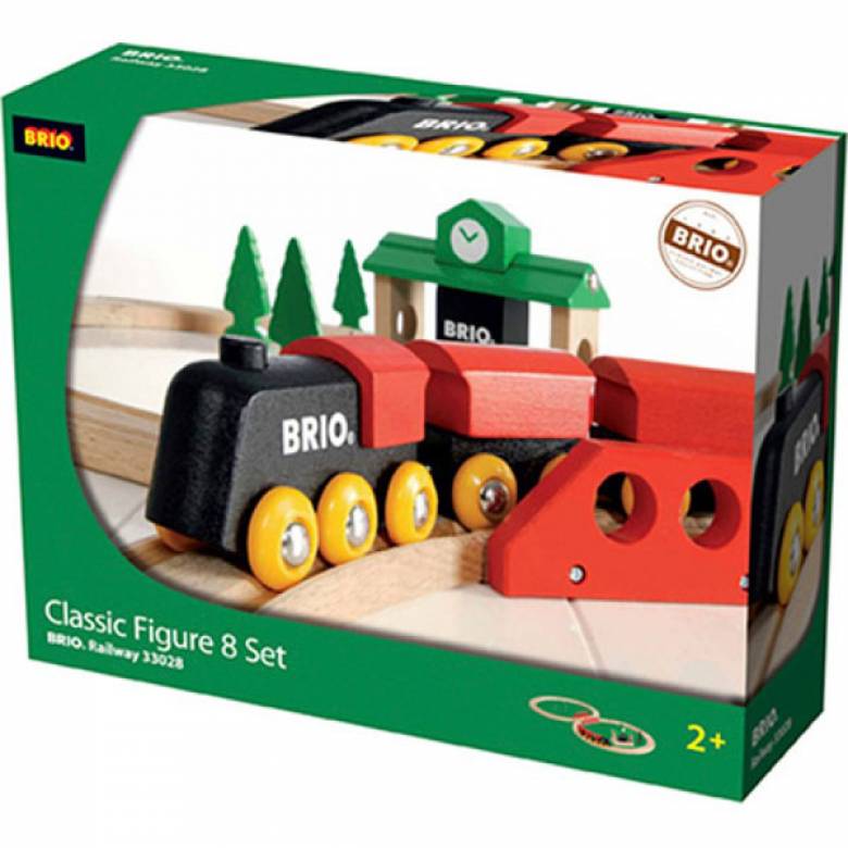Classic Figure of 8 Set Wooden Railway By Brio 3+