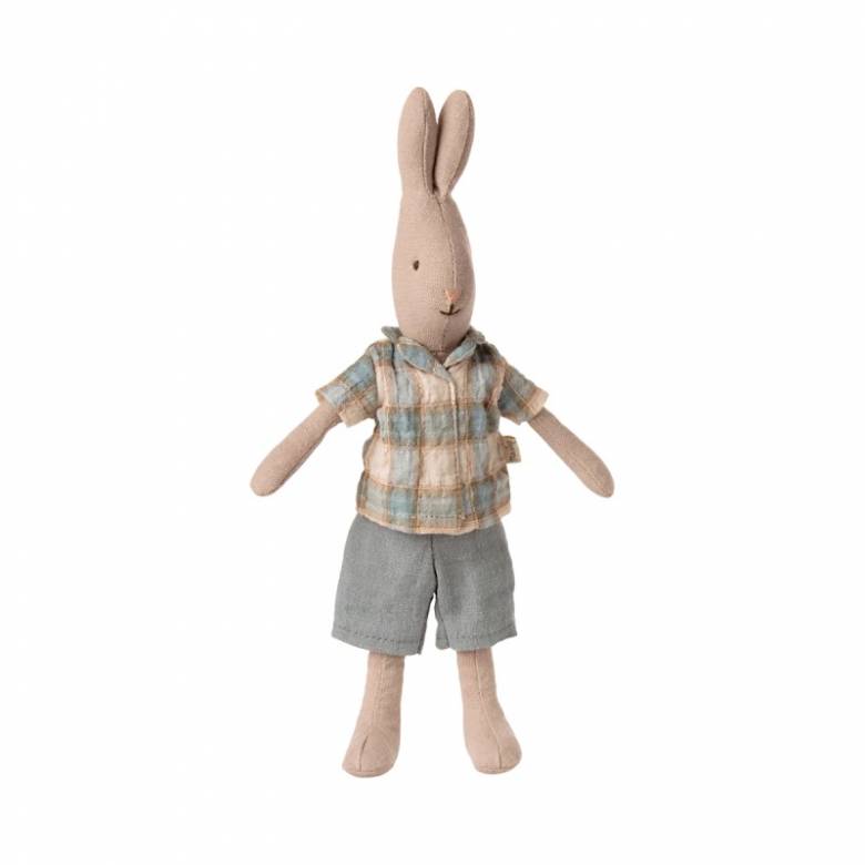 Classic Rabbit In Shirt & Shorts Size 1 Soft Toy By Maileg 0+